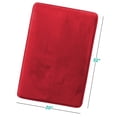 thumbnail image 3 of 1 Large Clara Clark Bath Mat Bathroom Rug - Absorbent Memory Foam Bath Rugs - Non-Slip, Thick, Cozy Velvet Feel Microfiber Bathrug, Plush Shower, Toilet- Floor Bathmats Carpet - Red - 20"x32", 3 of 6