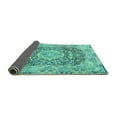 thumbnail image 2 of Ahgly Company Indoor Square Persian Turquoise Blue Traditional Area Rugs, 3' Square, 2 of 4