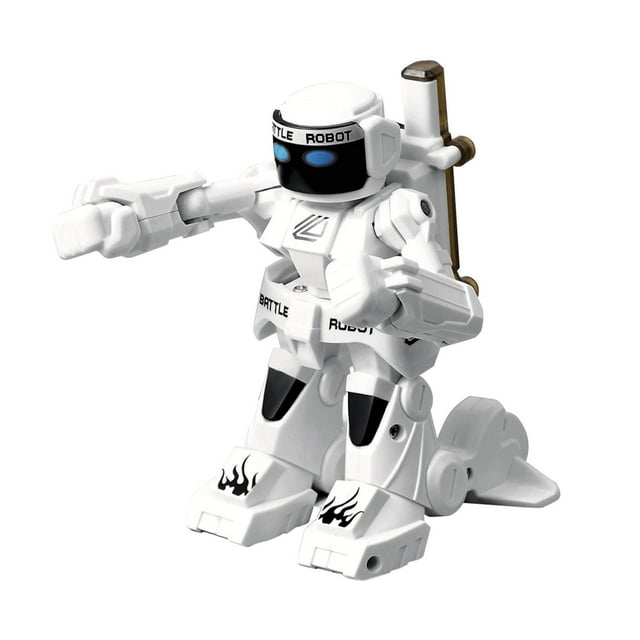 Robot de Combat RC de Boxe à Détection de Gestes, Robot Intelligent Télécommandé Somatosensoriel 2,4 g, Robot Humanoïde de Combat, Cadeau de Noël Ou d'Anniversaire, 1 Pce (Blanc)