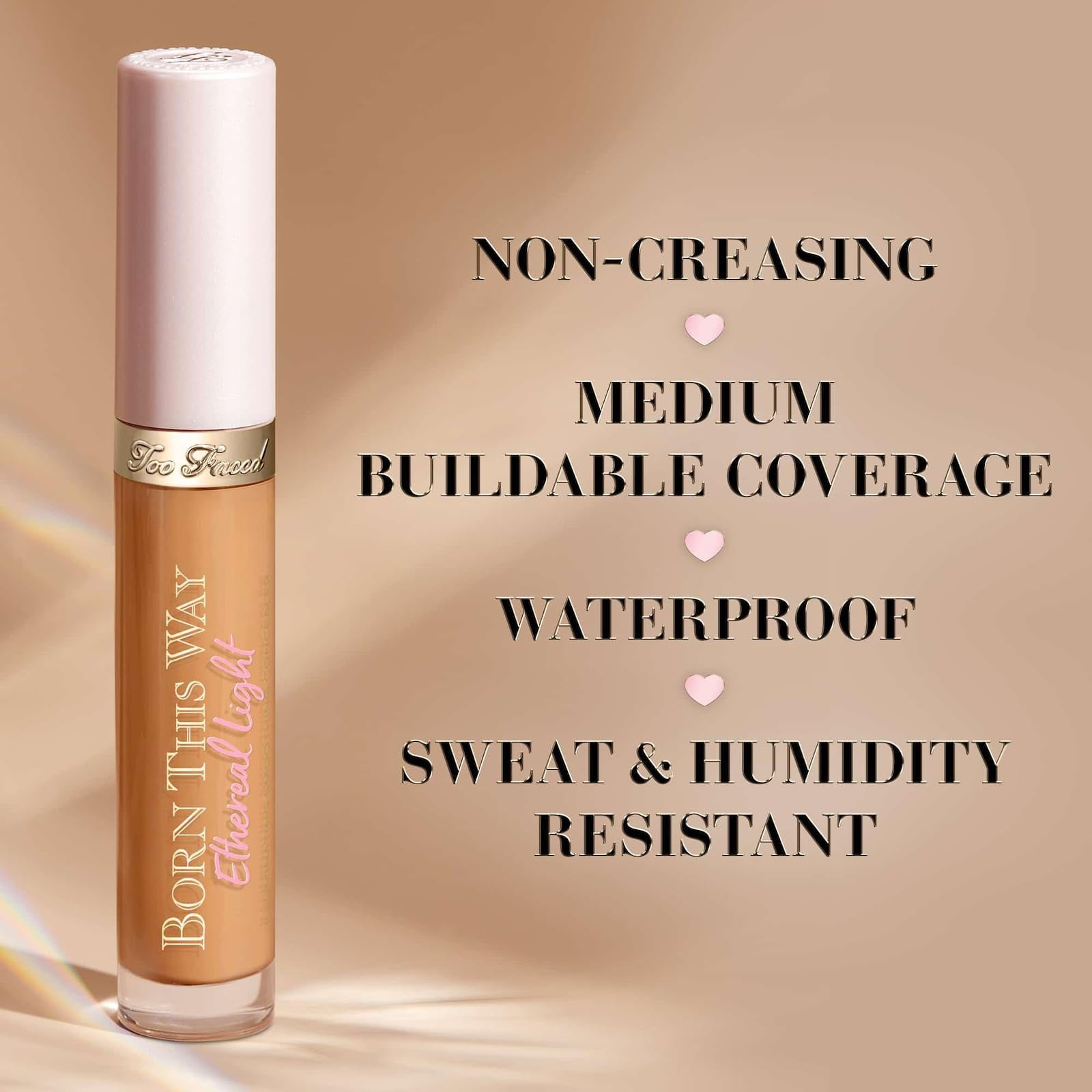 Too Faced Born This Way Ethereal Light Smoothing Concealer 0.16oz Biscotti New
