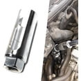 thumbnail image 1 of 1 PC Car Oxygen Sensor Socket, Wrench Remover Tool with 0.87 Inch 6-Point, I-type Side Gate Wire Accesses from Side, Universal Accessories for Most Cars (Silver) Silver, 1 of 6