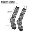 thumbnail image 2 of Naloa Zebra Thigh High Socks Extra Long Stretchy Sock Women Over Knee High Opaque Stocking Daily Wear, 2 of 6