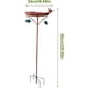thumbnail image 4 of Bird Baths Outdoors Standing Bird Bath With Metal Stake Vintage Birdfeeder Yard Art For Patio Decking Garden Lawn, 4 of 5