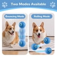 thumbnail image 4 of Interactive Dog Toy - Automatic Rolling Ball With LED Flash, Motion Activated, USB Rechargeable (Orange), 4 of 7