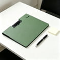 thumbnail image 4 of EQWLJWE File Folder Clipboard Folder with Two Clips for Office School and Home Use Multi Functional Writing Pad for Reports Documents and Notes, 4 of 6