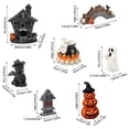 thumbnail image 3 of Decoraciones de mesa de madera Happy Halloween, decoraciones de mesa Cushaw naranja, letrero, decoraciones para fiesta de Halloween, 3 of 3