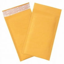 Zackson's Kraft Bubble Mailer 500 pcs #000 4x8 inches Padded Shipping Envelopes Made in USA