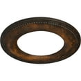 thumbnail image 3 of Ekena Millwork 13"OD x 7 1/2"ID x 3/4"P Bradford Classic Ceiling Medallion (Fits Canopies up to 8 5/8"), Hand-Painted Rust, 3 of 6