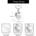 thumbnail image 3 of Heart Shape Pet Cremation Jewelry for Ashes Pendant Paw Print Pet Heart Urn Necklace Memorial Keepsake Jewelry Cremation Necklace for Pet/Dog's/Cat's Ashes, 3 of 7