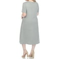 thumbnail image 3 of White Mark Casual Short Sleeve Midi Dress, Women's & Women's Plus, 3 of 5