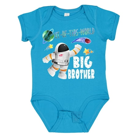 

Inktastic Out of This World Big Brother Astronaut in Space Gift Baby Boy Bodysuit
