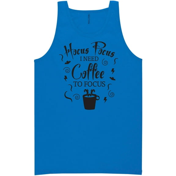 Hocus Pocus I Need Coffee Neon Tank Top