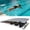 Gray, variant on Gymnastics Springboard with 9 Heavy-Duty Springs, Textured Training Surface, Portable Jump Board for Vault Training and Poolside Diving Practice, 47.2 x 23.6 in, Blue