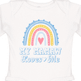 thumbnail image 4 of Inktastic My Mamaw Loves Me Girls Retro Rainbow Girls Long Sleeve Baby Bodysuit, 4 of 5
