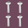 thumbnail image 2 of Renovators Supply Pedestal Sink 16" White Small Bathroom Sink Ondine w/4" Centerset Faucet Holes and Overflow Pack of 4, 2 of 13