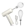 thumbnail image 3 of Billuyoard Batidor de huevos inalámbrico eléctrico de mano de 20W batidor de crema recargable por USB mezclador de 3 engranajes batidor de huevos de Herramientas y accesorios para hornear blanco Billuyoard HA007549-01B, 3 of 6