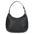 thumbnail image 4 of Time and Tru Women's Sybil Faux Leather Hobo Handbag, Black, 4 of 6