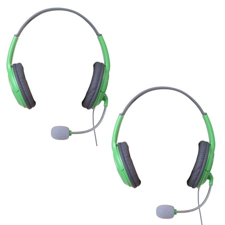 Live Sound Console - HDE 2-Pack Xbox 360 Gaming Chat Headset with Microphone for Xbox Live - Green