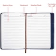 thumbnail image 4 of PU Leather Diary with Lock, A5 Size Diary with Combination Lock Password Journal Locking Personal Diary (Silver)-Silver, 4 of 5