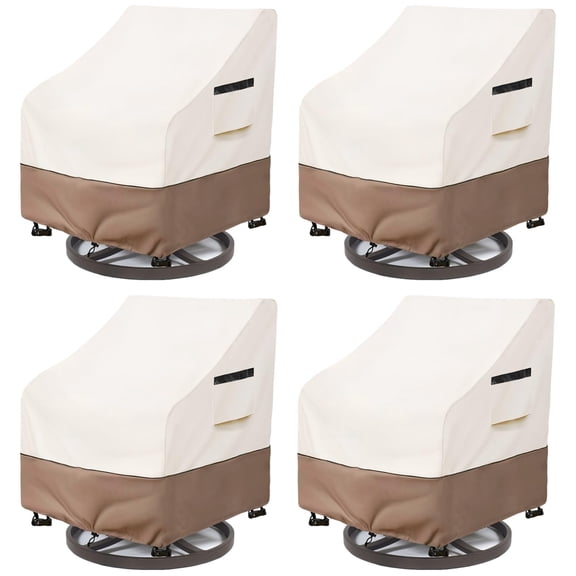 Patio Furniture Covers Beige - 4 Pack 4Pack - 27.5"W x 32.6"D x 36"H