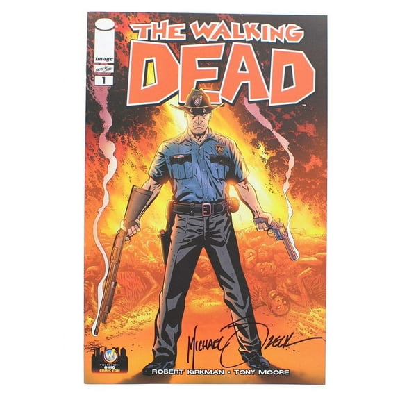 The Walking Dead #1 WW Ohio 2013 Exclusive Color Cover Signed By Mike Zeck