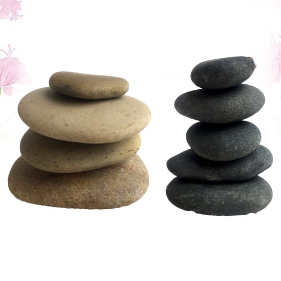 Milisten Hand-Painted Rocks Assorted Colors for DIY Decor Smooth Pebbles