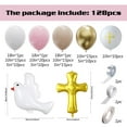 First Communion Pink Balloon Garland Arch Kit for Girl Baptism