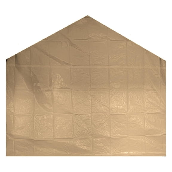 Back Panel Tan Canopy Rear Carport Panel (10'-11" x 9-8")