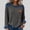 Gray#women ribbed knit sweater, variant on Moxiu Women's 2026 Spring Ribbed Knit Crewneck Long Sleeve Color Block Denim Patchwork Textured Pullover Sweater Tops Black,M