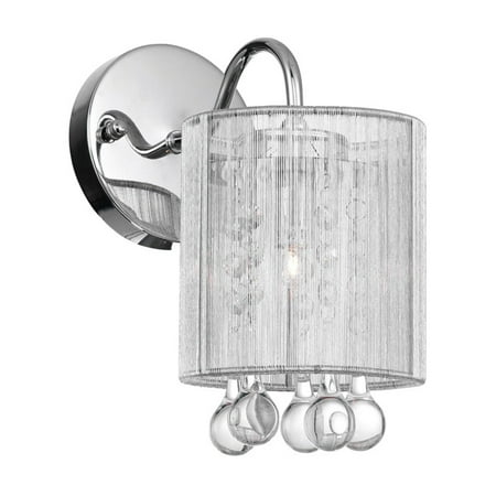 

1 Light Bathroom Sconce with Chrome finish