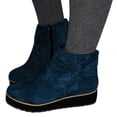 thumbnail image 3 of Botas de moda para mujer Botas cortas de talla grande con lazo y cremallera lateral Wmkox8yii  sa2313, 3 of 5