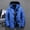 Blue, variant on Munlar Men Jackets- Solid Casual Hat Detachable Thicken Multi-pocket Zipper Mens Sport Coats And Blazers Christmas Winter Coat Clearance