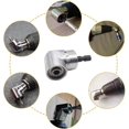 thumbnail image 2 of Broca de ángulo recto y kit de extensión de ángulo flexible para broca o destornillador Adaptador de enchufe de 1/4 de pulgada, conveniente y práctico en espacios de trabajo reducidos Kuyhfg Sin marca, 2 of 5