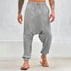 thumbnail image 1 of Pantalones largos para hombre, pantalones casuales de color sólido, pantalones de gama baja, pantalones Harun, pantalones de corsé con cintura elástica, pantalones de algodón para hombre, 1 of 6
