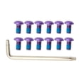 thumbnail image 1 of LOVIVER 12pcs Bike Disc Brake Rotor Bolts, M5x10mm Rotors T25 Screw for ,Road, 1 of 8