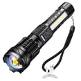 thumbnail image 1 of Dual Source Flashlight Portable High Brightness Outdoor Telescopic Focusing Adjustable Flashlight USB Rechargeable Night Camping Fishing, 1 of 7