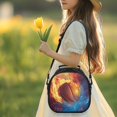 thumbnail image 3 of Jeiento Basketball Lunch Bag for Boys Lunch Box Containers Reusable Lunch Tote Bags for Girls Abstract Fire Kids Food Cooler Bag Thermal Meal Tote Kit Blue, 3 of 6