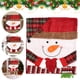thumbnail image 3 of Sillas Traseras La Silla Navidad 21.26x18.9 Pulgadas Asientos para Fiesta en El (muñeco Nieve), 3 of 9