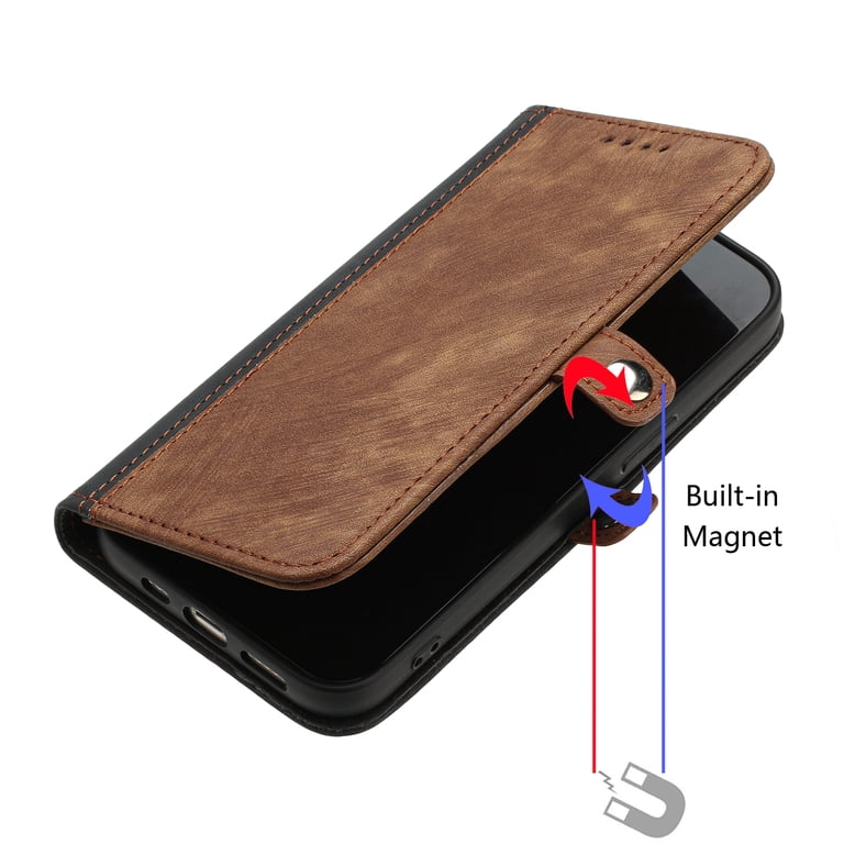 PORTAFOGLIO MAGSAFE PER iPhone 12 13 14 Pro Max pelle porta carte di credito EUR 8,99 - FR