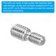 thumbnail image 4 of Adaptador de varilla de acero inoxidable 304 Uxcell M6x1 a M8x1.25 tornillo de perno roscado de doble extremo 20mm largo 10pcs, 4 of 5
