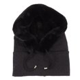 thumbnail image 1 of Gorro de invierno para mujer, gorro térmico integrado, máscara, bufanda, a prueba de frío, para montar al aire libre, color negro YUNYI BRAND Deportes, 1 of 8