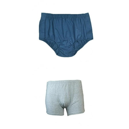 2 pieces men breathable cotton underwear for elder disability