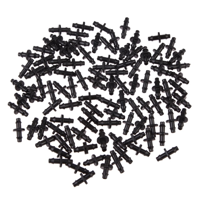 100 Púas Dobles Usadas Conector Manguera Jardín Tubería Polietileno 4/7 Mm