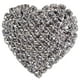 thumbnail image 2 of Boda Plata Cristal Diamante Rhinestone Amor Corazón Anillo Banda Fernando anillo de diamantes de imitación de cristal, 2 of 7