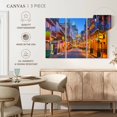 thumbnail image 4 of Elephant Stock Bourbon Street Wall Art - Horizontal Multi Panel Canvas - Living Room Wall Decor - Places Multi Panel - Orange And Gray Decor - 57" x 36", 4 of 4