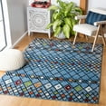 thumbnail image 2 of SAFAVIEH Amsterdam Merrick Geometric Area Rug, Blue/Ivory, 3' x 5', 2 of 8