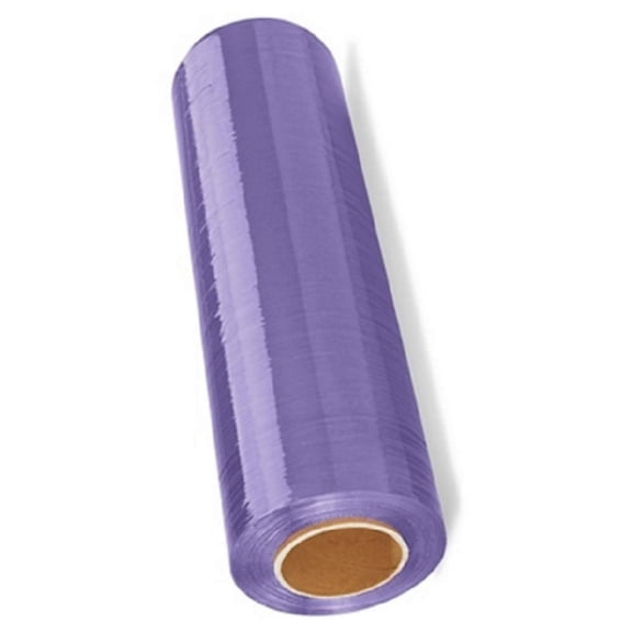4 Rolls of Blown Hand Stretch Film 18" x 1500'. Purple Hand Stretch Wrap, 80 Gauge. Tear Resistant Residue Free Film for Moving, Shipping, Wrapping. Industrial Grade Pallet Shrink Wrap Film.
