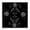 Bohemian Fractal Leaves, variant on Stupell Industries Simple Monochrome Fractals Black Framed Floater Canvas Wall Art, design by El Perkin