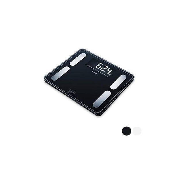 Beurer BF 410 Black Signature Line - Báscula de diagnóstico, análisis corporal preciso para hasta 10