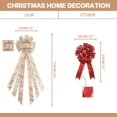 thumbnail image 3 of Decoración para árbol de Navidad con lazo RoseCraft, color champán, 133 cm, 3 of 6